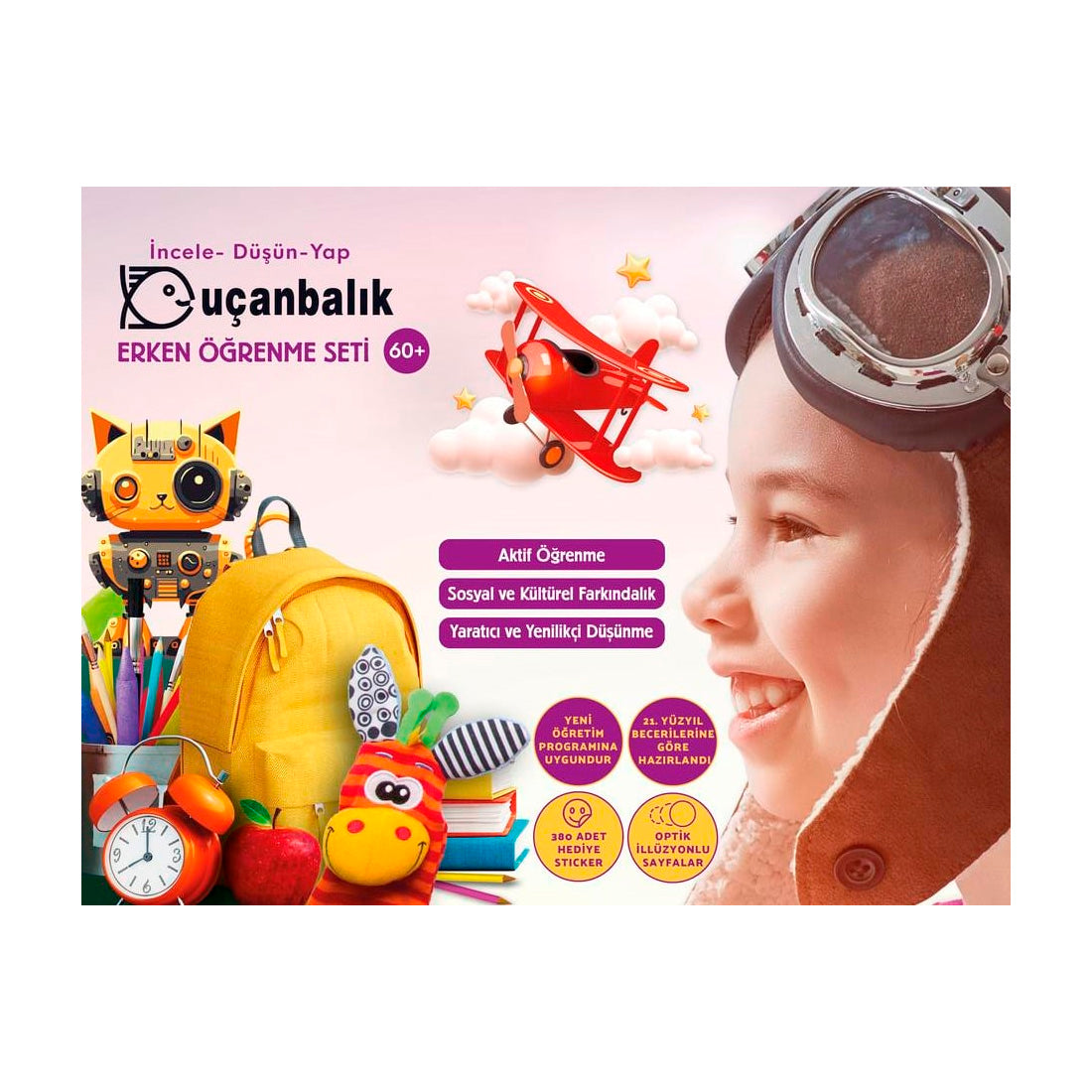 Tudem Yayınları Erken Öğrenme Seti 60+ Uçanbalık Yeni V6