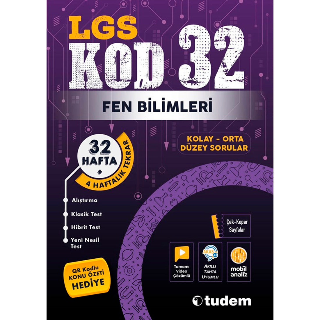 Tudem Yayınları KOD 32 LGS Fen Bilimleri 32 Hafta 4 Haftalık Tekrar