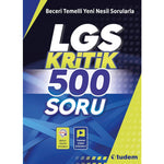 Tudem Yayınları LGS Kritik 500 Soru