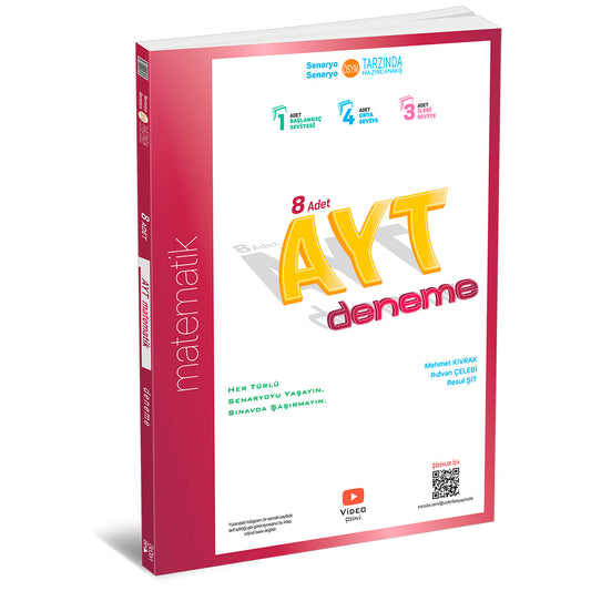 Üç Dört Beş Yayınları AYT Matematik 10'lu Deneme 2024