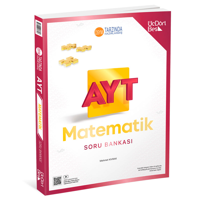 Üç Dört Beş Yayınları AYT Matematik Soru Bankası
