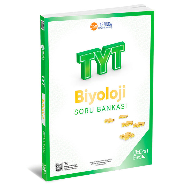 Üç Dört Beş Yayınları TYT Biyoloji Soru Bankası