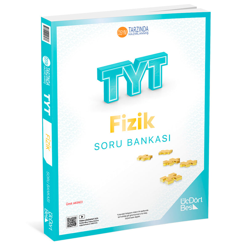 Üç Dört Beş Yayınları TYT Fizik Soru Bankası