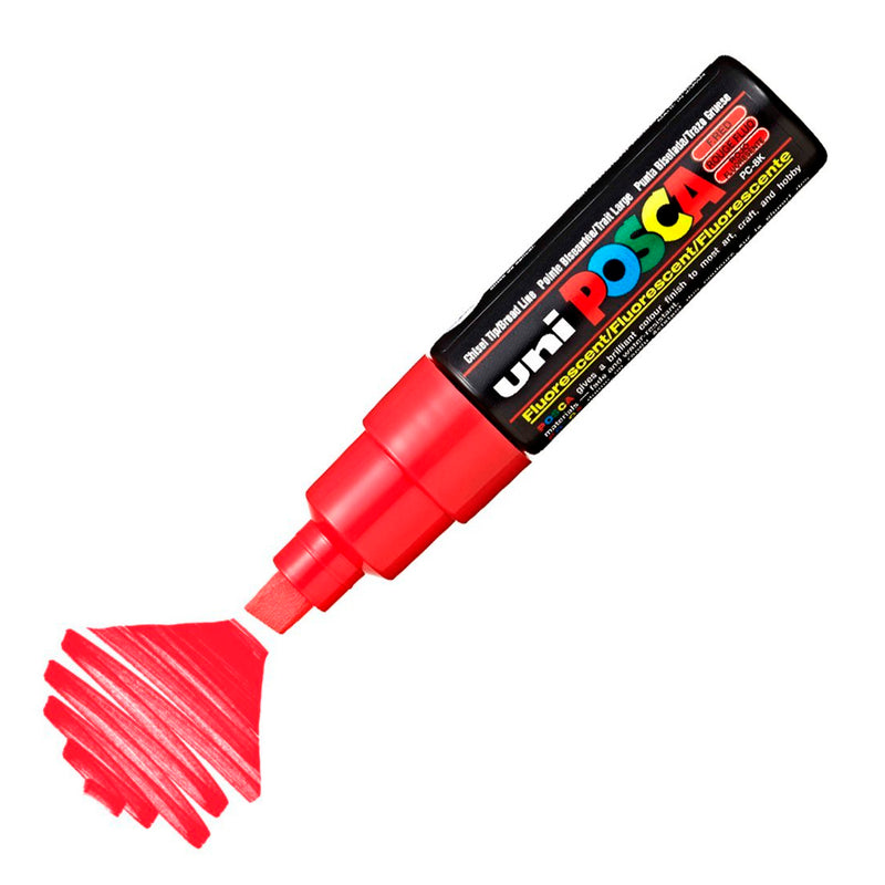 Uni-Bal Posca 8.0 Mm. Kırmızı Su Bazlı Poster Markör PC-8K