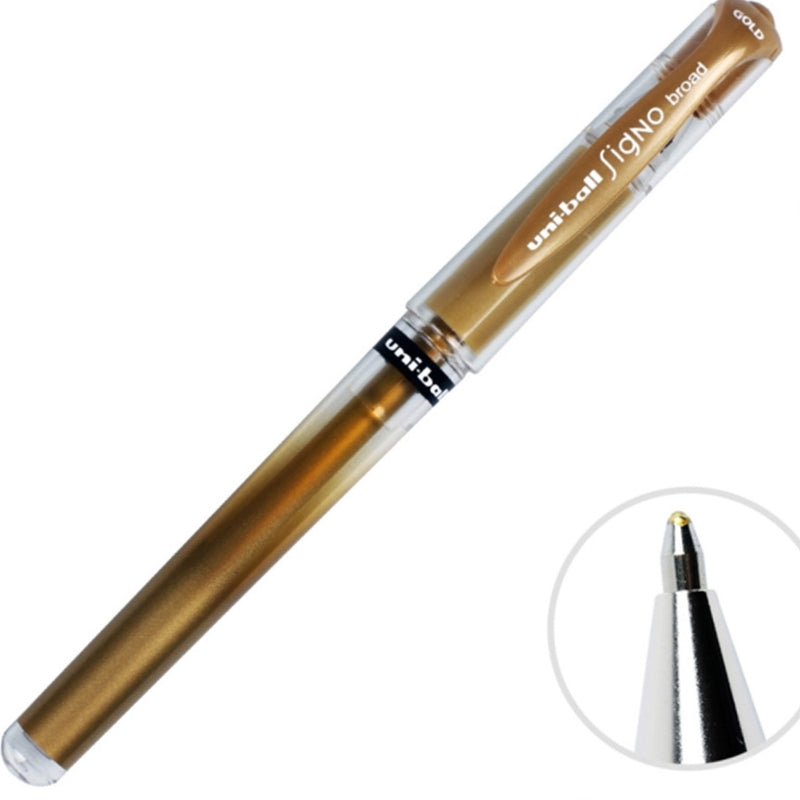Uni-Ball Broad Altın İmza Kalemi Um-153