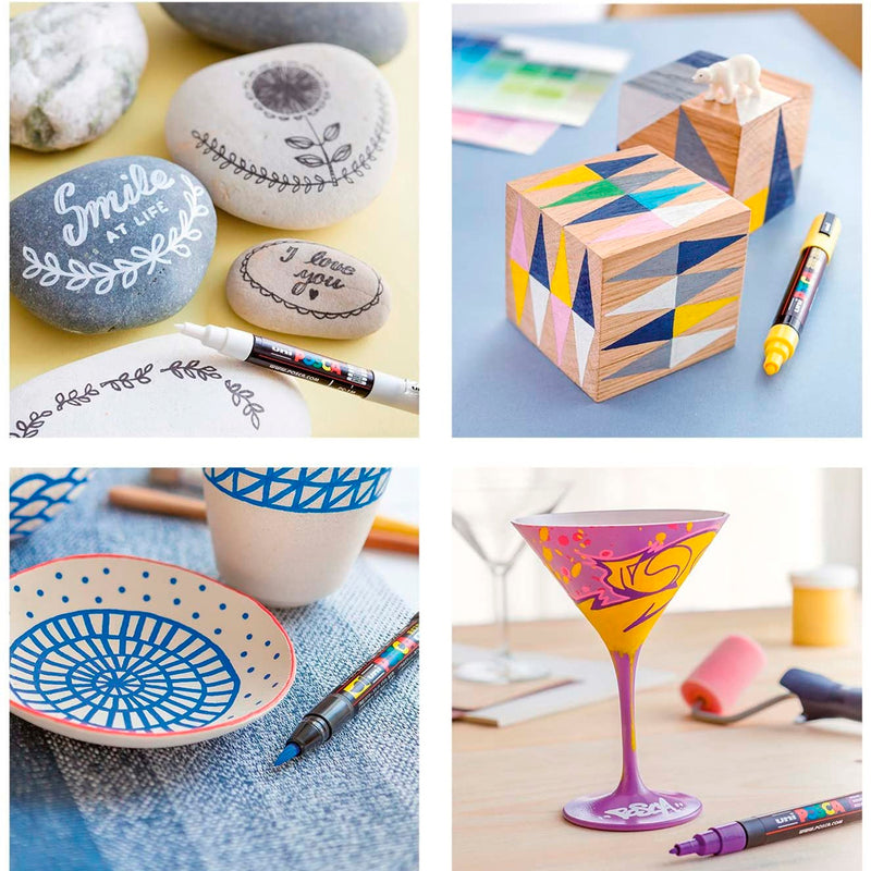 Uni-Ball PC-1M Posca 0.7 Light Yeşil Su Bazlı Poster Markör Kalem - Hediyelik, Sanatsal Çizim ve Ofis