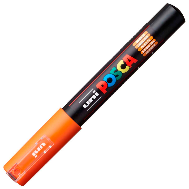 Uni-Ball PC-1M Posca 0.7 Turuncu Su Bazlı Poster Markör Kalem - Sanat, Çizim ve Boyama Kalemi