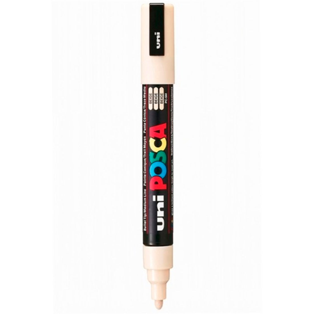 Uni-Ball PC-5M Posca 1.8-2.5 Bej Su Bazlı Poster Markör Kalem - Sanat, Çizim ve Hobi
