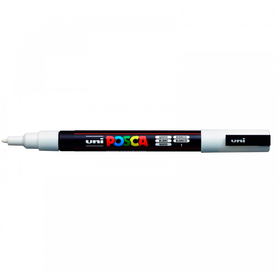 Uni-Ball Posca 0.9-1.3 Beyaz Su Bazlı Poster Markör Kalem - Sanat, Çizim ve Tasarım Kalemi