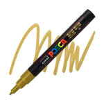 Uni-Ball Posca 0.9-1.3 Gold Su Bazlı Poster Markör Kalem - Sanat, Çizim ve Hobi Kalemi