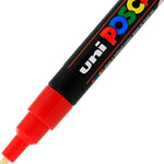 Uni-Ball Posca 0.9-1.3 mm Kırmızı Su Bazlı Poster Markör Kalem - Sanat, Çizim ve Hobi Kalemi