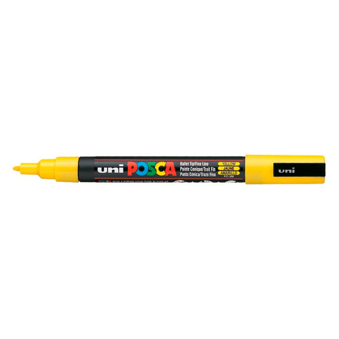 Uni-Ball Posca 0.9-1.3 Sarı Su Bazlı Poster Markör Kalem - Sanatsal Çizim ve Boyama Kalemi