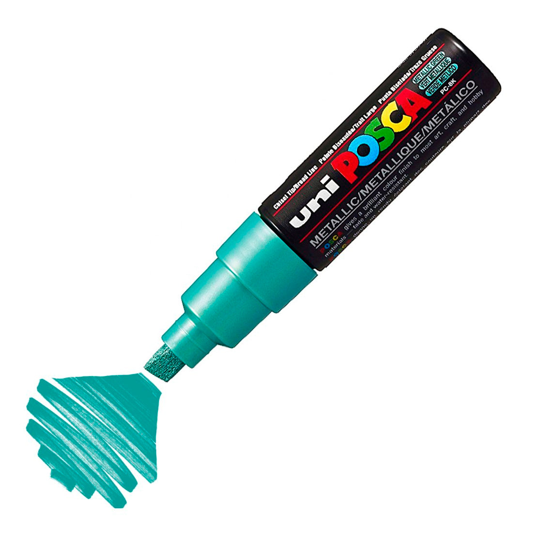 Uni-Ball Posca 8.0 Mm Yeşil Su Bazlı Boyama Markörü PC-8K