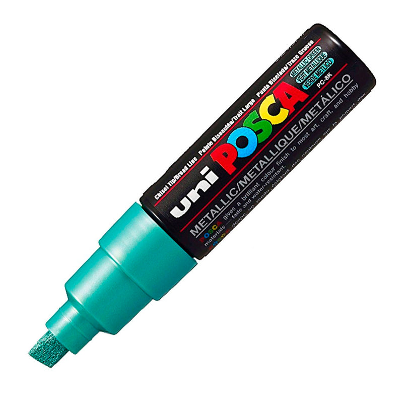 Uni-Ball Posca 8.0 Mm Yeşil Su Bazlı Boyama Markörü PC-8K
