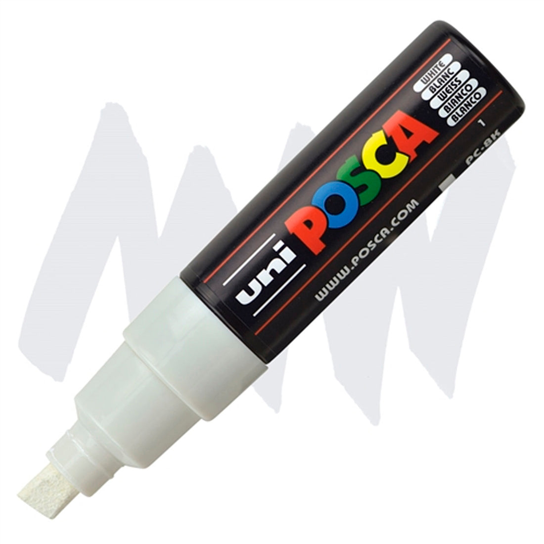 Uni Posca 8.0 Su Bazlı Poster Markörü White PC-8k