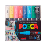 Uni Posca Poster Markörü 8 Li Ana Renkli Set  PC-1M/8C