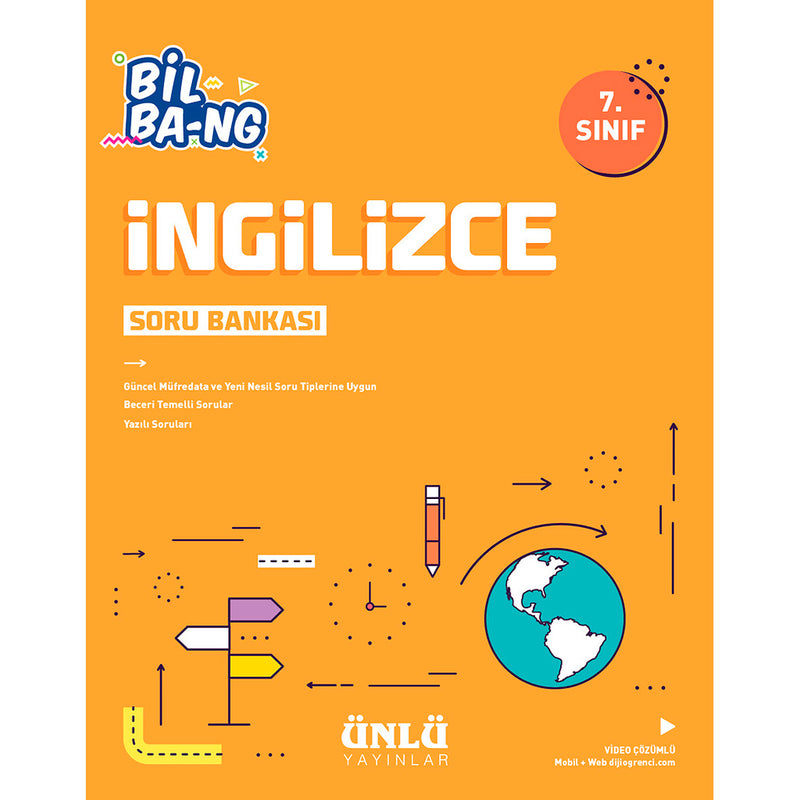 Ünlü Yayınları 7. Sınıf İngilizce Bil Bang Soru Bankası