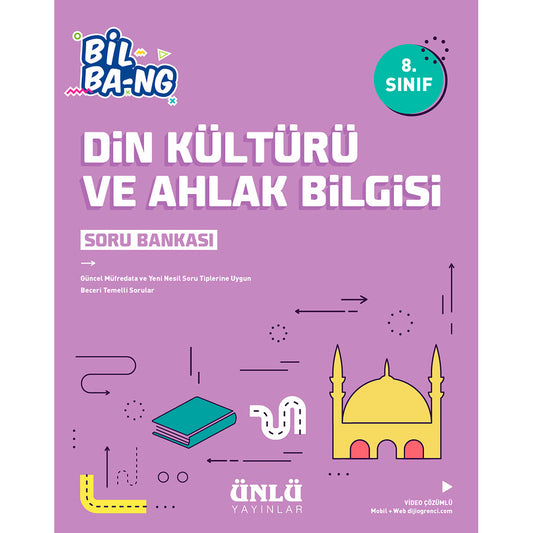 Ünlü Yayınları 8. Sınıf Din Kültürü ve Ahlak Bilgisi Bil Bang Soru Bankası