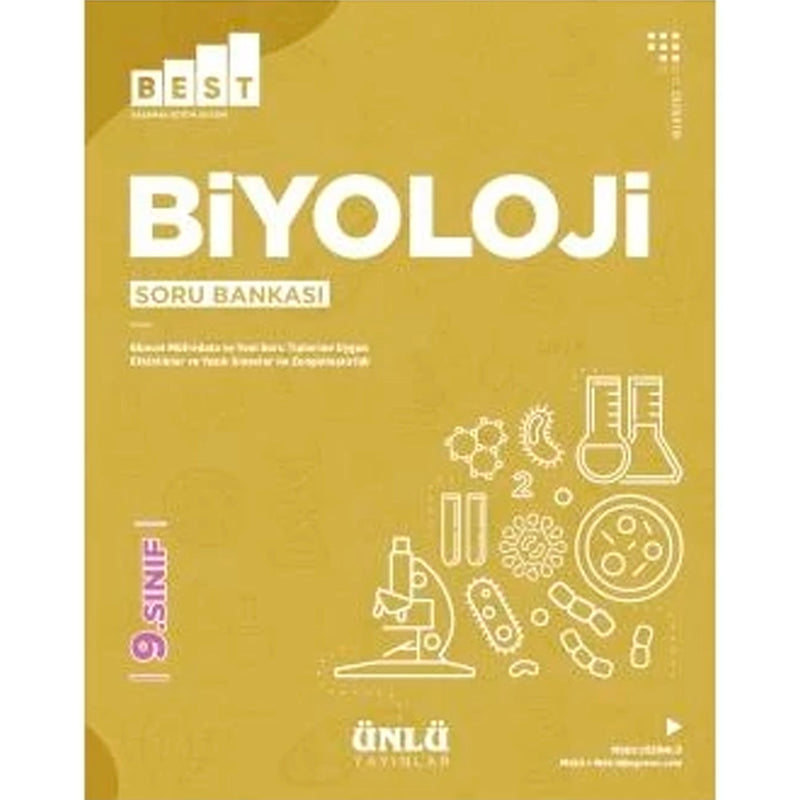 Ünlü Yayınları 9. Sınıf Best Biyoloji Soru Bankası