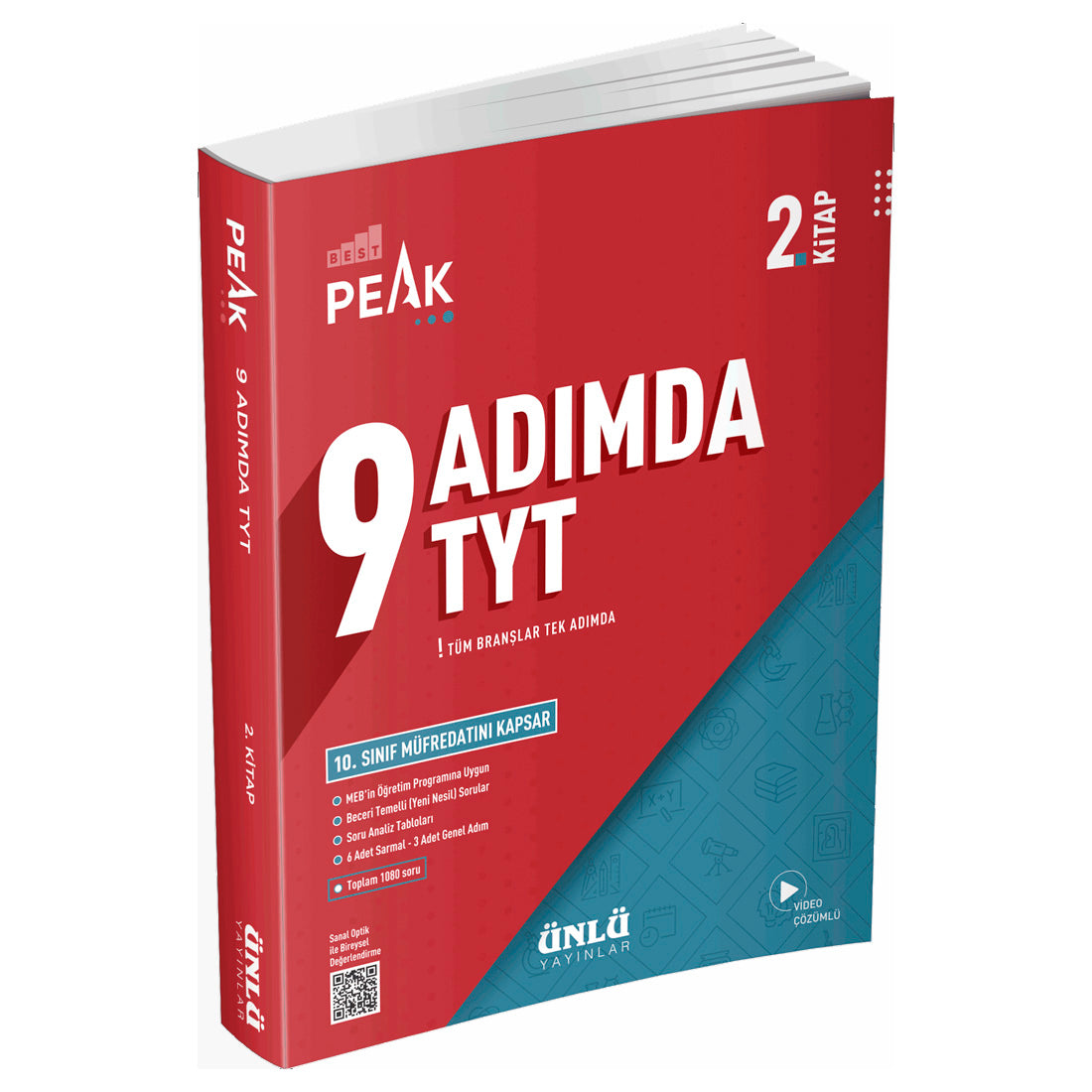 Ünlü Yayınları TYT 9 Adımda Tüm Dersler Soru Bankası 2. Kitap