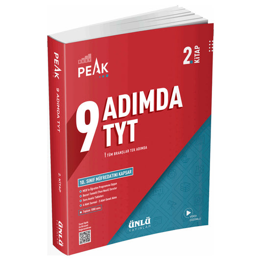 Ünlü Yayınları TYT 9 Adımda Tüm Dersler Soru Bankası 2. Kitap