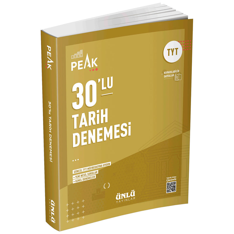 Ünlü Yayınları TYT Best Peak 30'lu Tarih Deneme