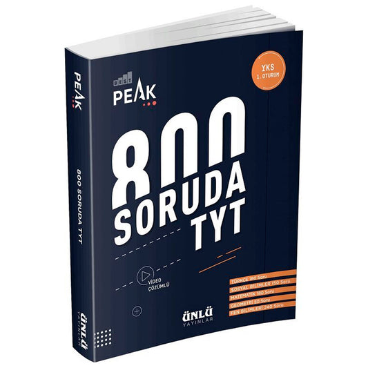 Ünlü Yayınları TYT Best Peak 800 Soruda Soru Bankası