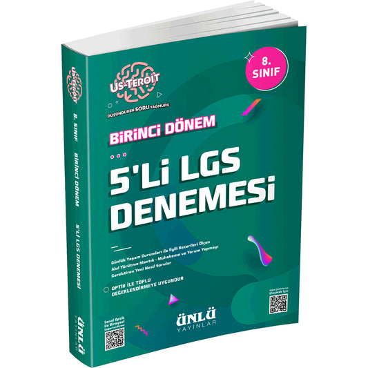 Ünlü Yayınları Us-Teroit 8. Sınıf 1. Dönem 5'li LGS Denemesi