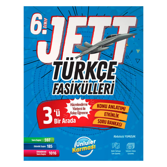 Ünlüler Karması Yayınları 6. Sınıf Türkçe Jett Fasikülleri