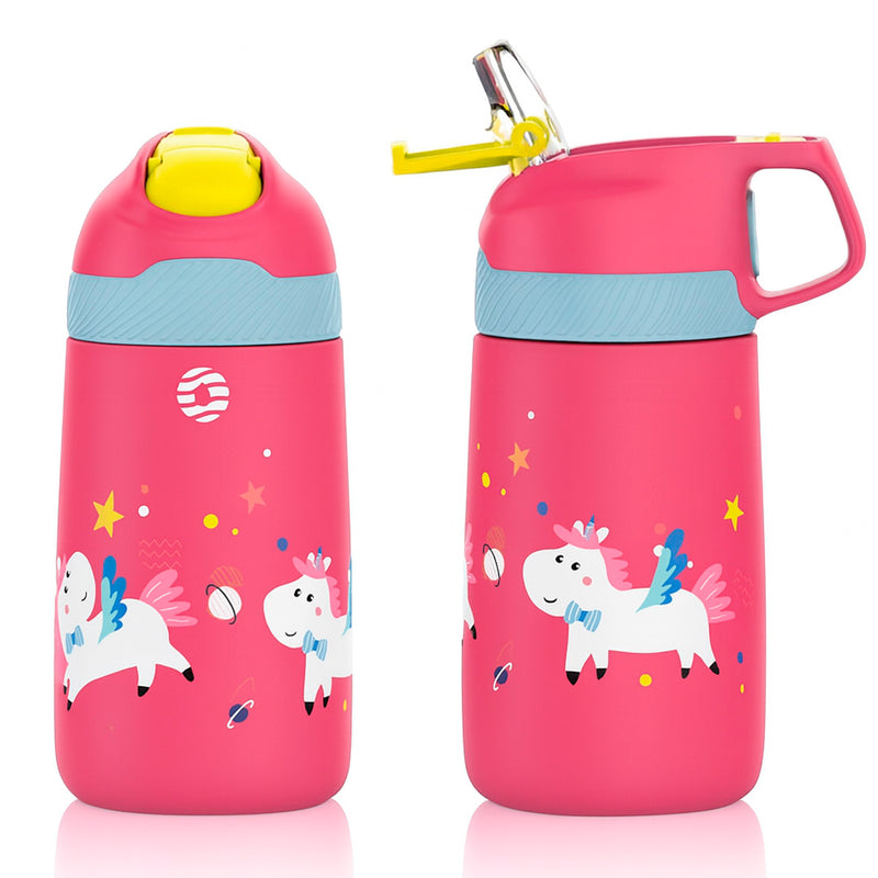 Uzspace Vagonlife 350 Ml. Pembe Pipetli Çelik Matara 2055