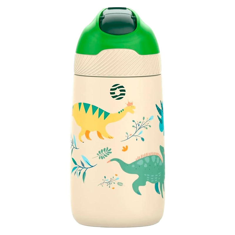 Uzspace Vagonlife 350 Ml. Sarı Yeşil Pipetli Çelik Matara 2055