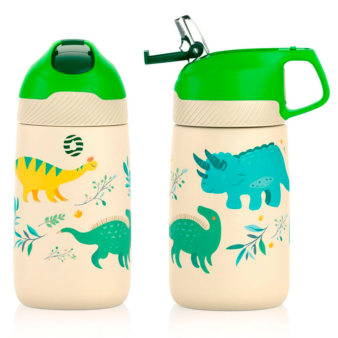 Uzspace Vagonlife 350 Ml. Sarı Yeşil Pipetli Çelik Matara 2055