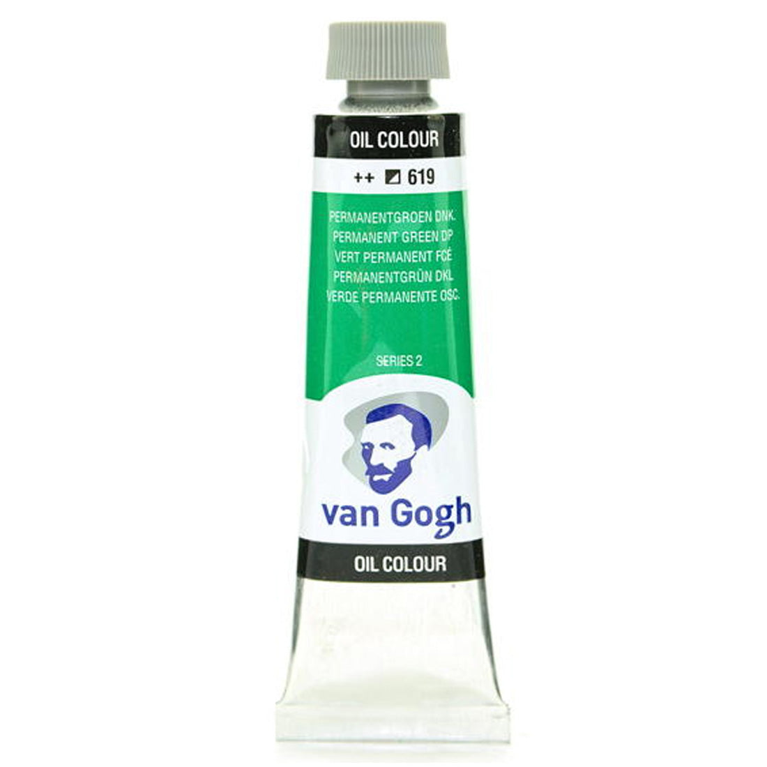 Van Gogh 619 Permanent Green Deep 40 ml Yağlı Boya - Profesyonel Sanatçı ve Tuval Resim Boyası
