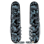 Victorinox Huntsman 91 mm Lacivert Kamuflaj Çakı - Kamp, Outdoor ve Çok Amaçlı İsviçre Çakısı