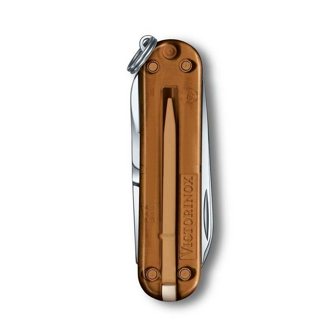 Victorinox Classic Şeffaf Kahverengi Çakı - Çok Amaçlı Kamp ve Cep Çakısı