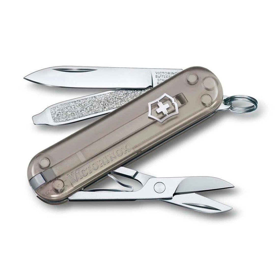 Victorinox Classic Mystical Morning Şeffaf Gri Çakı - Çok Amaçlı Kamp, Outdoor ve Hediyelik