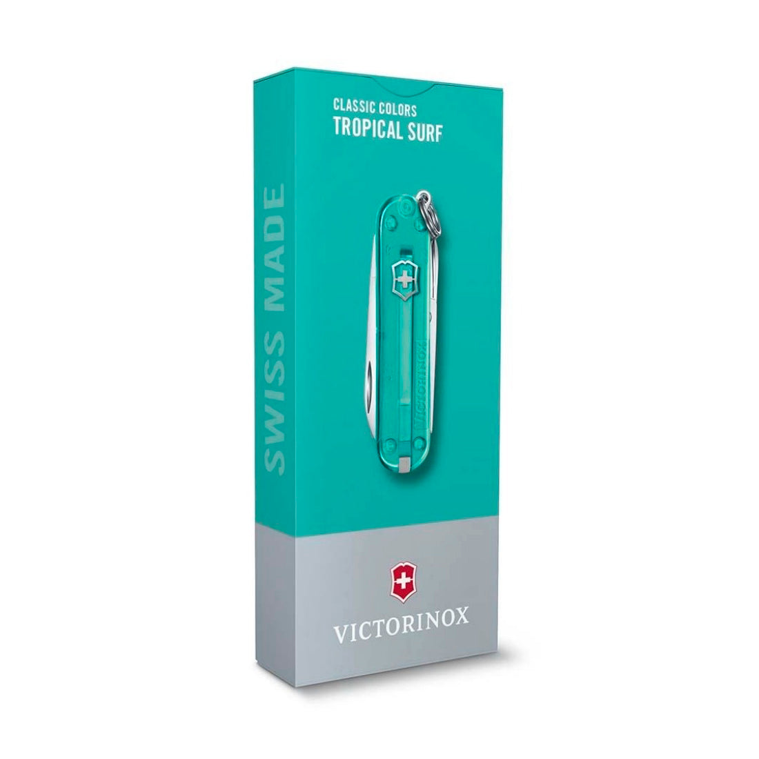 Victorinox Classic Tropical Surf Şeffaf Turkuaz Çakı - Çok Amaçlı Kamp ve Outdoor
