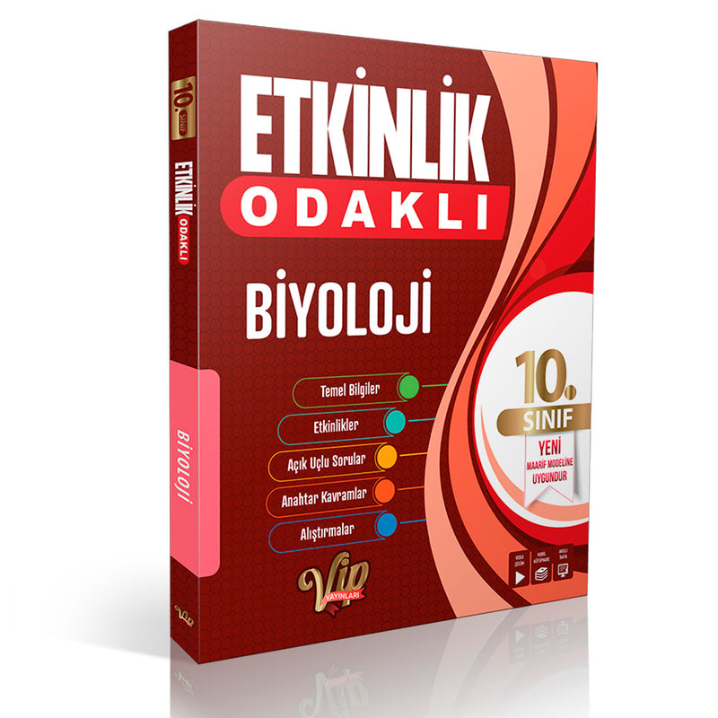 Vip Yayınları 10. Sınıf Etkinlik Odaklı Biyoloji Soru Bankası