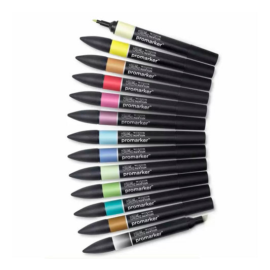 Winsor Newton Promarker 12+1 Set - Sanatsal Çizim ve Tasarım Marker Kalem Seti