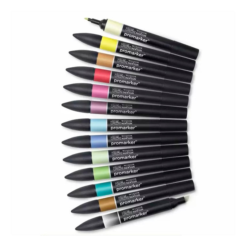 Winsor Newton Promarker 12+1 Set - Sanatsal Çizim ve Tasarım Marker Kalem Seti