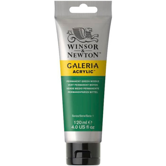 Wınsor Newton Galeria Permanent Green Mid 120 ml Akrilik Boya - Sanat, Resim ve Hobi Malzemesi
