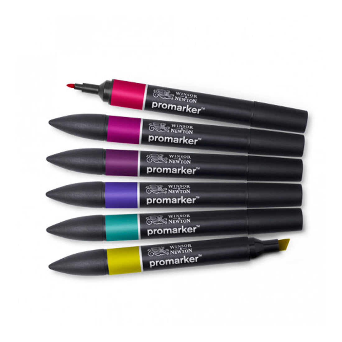 Winsor & Newton Promarker 6'lı Zengin Tonları Seti - Sanat, Çizim ve Tasarım Marker Kalemi