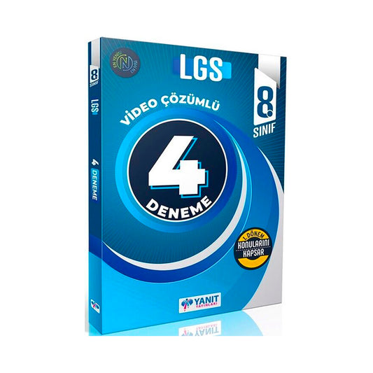 Yanıt Yayınları 8. Sınıf 4'lü 1. Dönem Konuları Fasikül Deneme