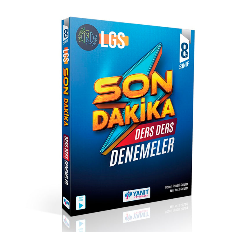 Yanıt Yayınları 8. Sınıf LGS Tüm Dersler Son Dakika Ders Ders Deneme