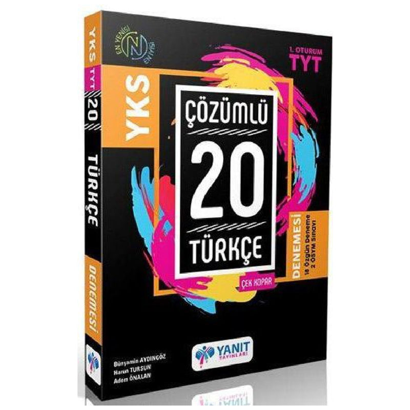 Yanıt Yayınları TYT Türkçe Çözümlü Çek Kopar 20 Denemesi