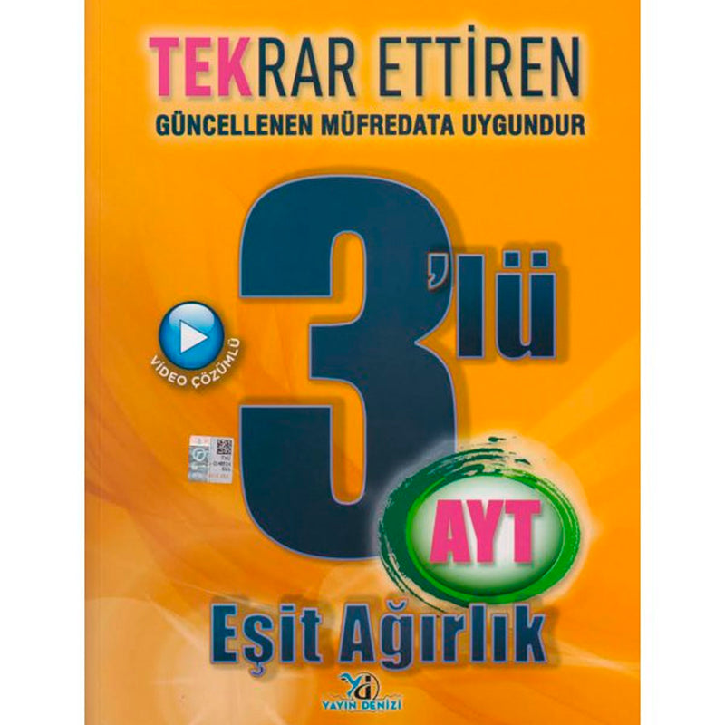 Yayın Denizi Yayınları AYT Eşit Ağırlık Tekrar Ettiren 3 Deneme