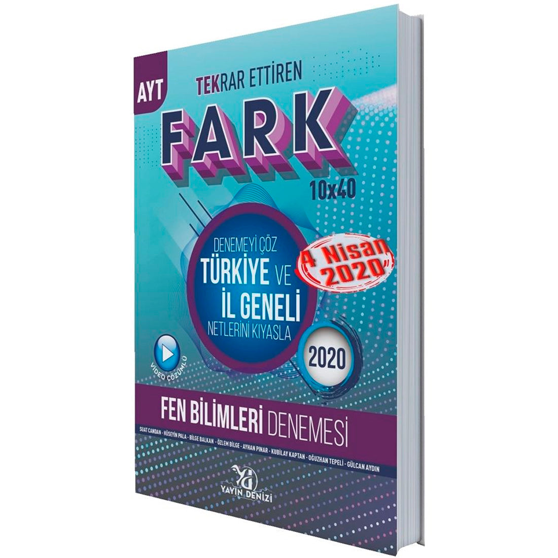 Yayın Denizi Yayınları AYT Fen Bilimleri Fark Tek Serisi 10x40 Denemesi