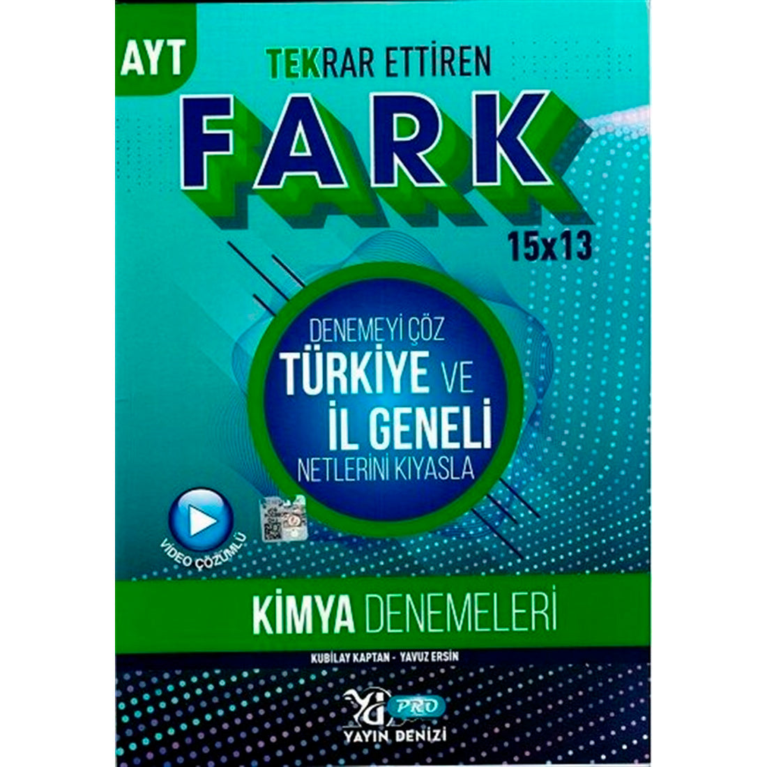 Yayın Denizi Yayınları AYT Kimya Fark Tekrar Ettiren 15x13 Denemeleri