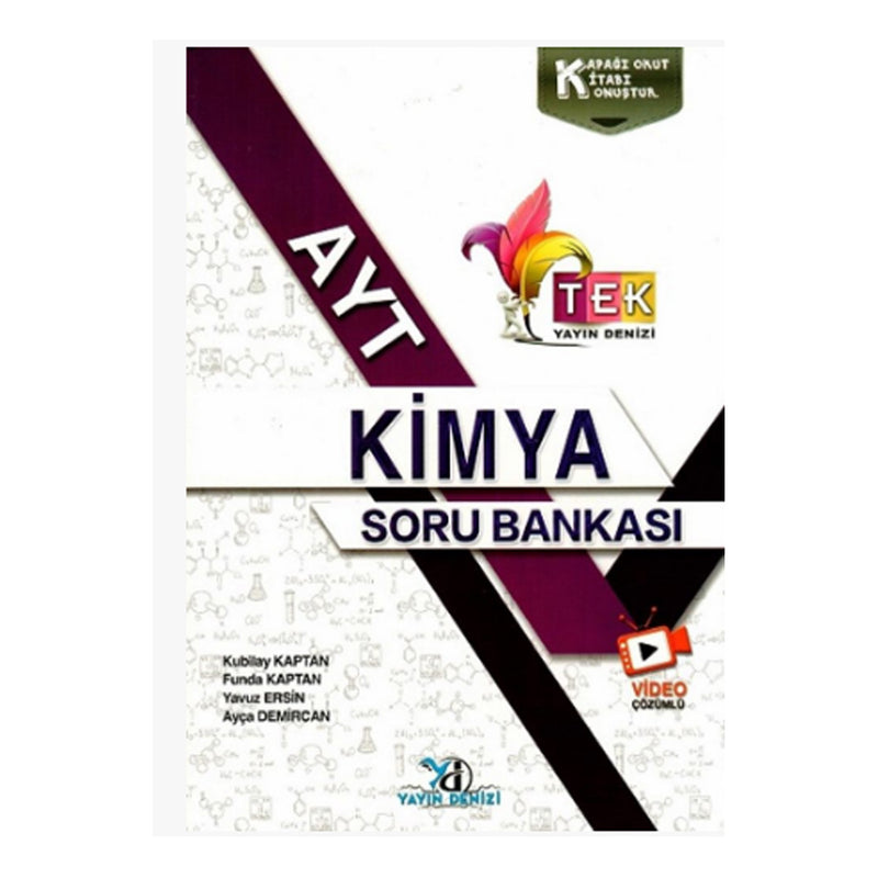 Yayın Denizi Yayınları AYT Kimya TEK Video Çözümlü Soru Bankası