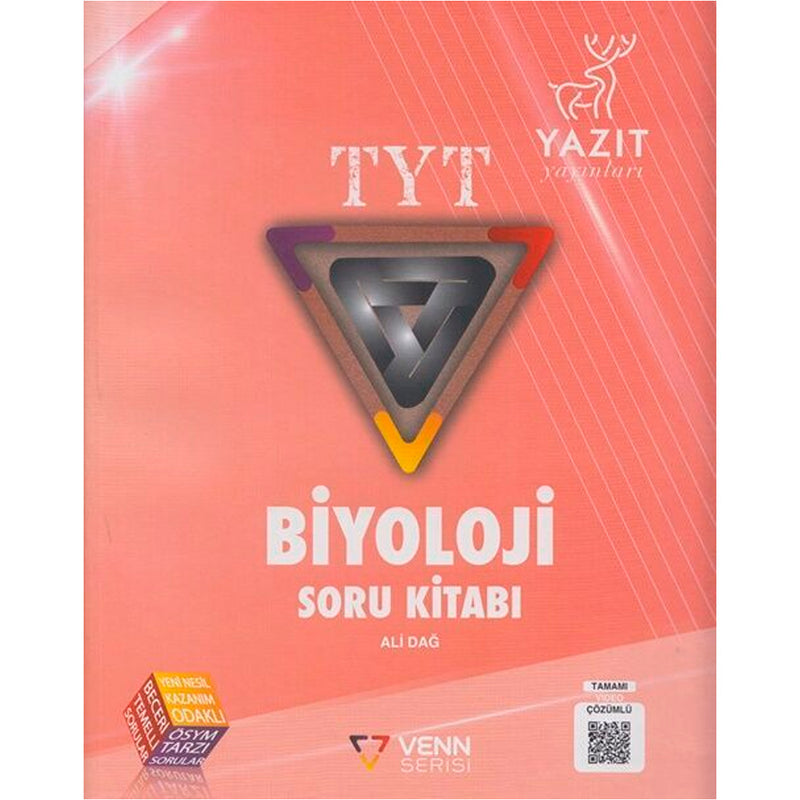 Yazıt Yayınları TYT Biyoloji Soru Kitabı Venn Serisi